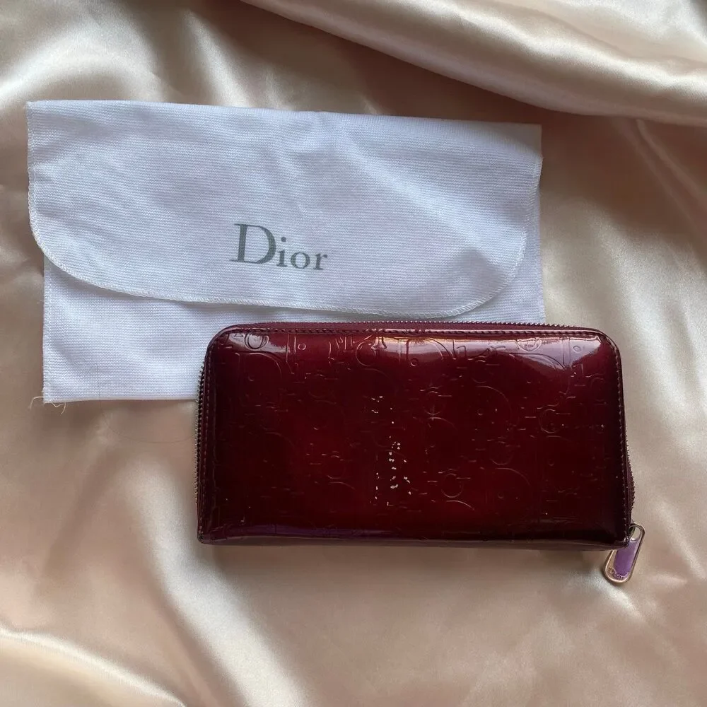 Christian Dior Patent Leather Wallet